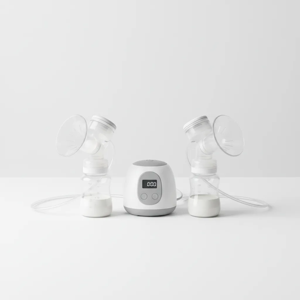 Tire-lait électrique double pompage avec biberons